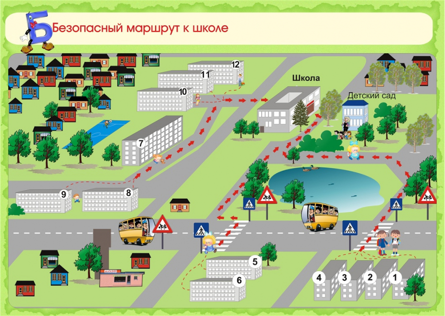 Безопасный маршрут «ДОМ - ШКОЛА - ДОМ»